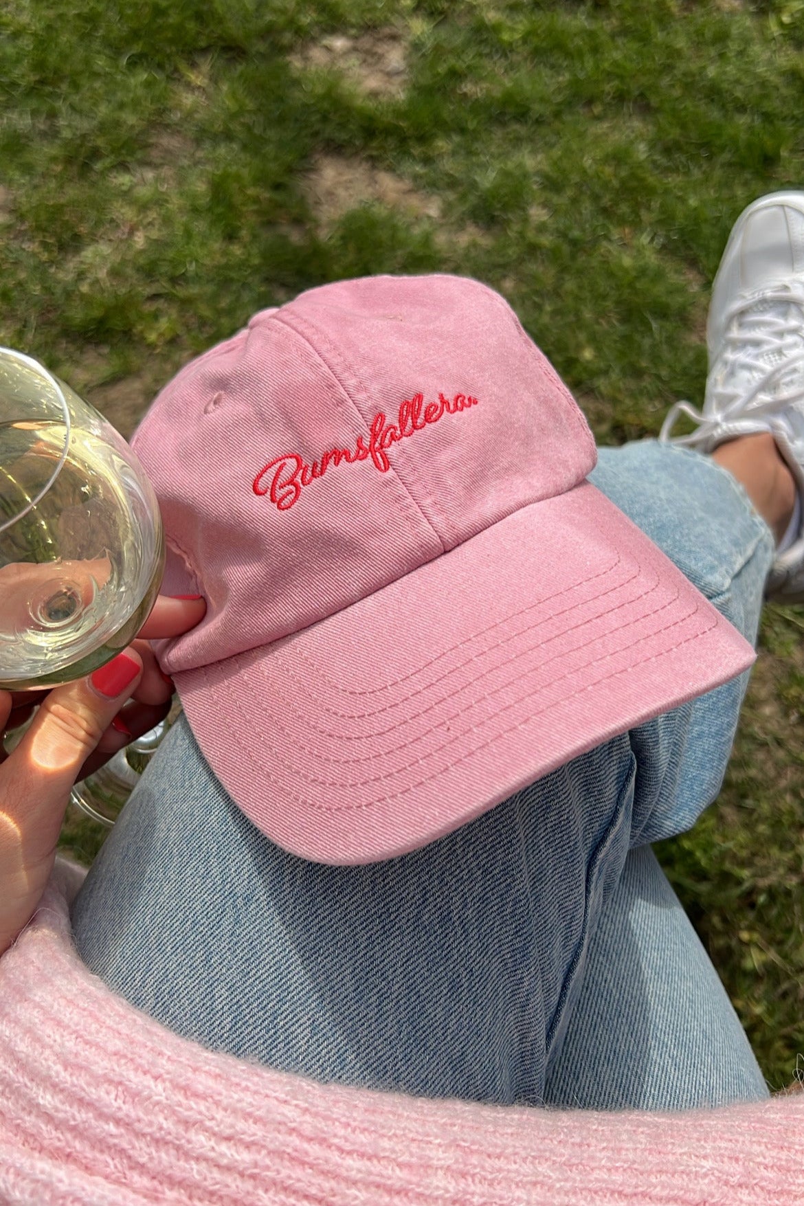 Vintage Cap - Bumsfallera - rosarot