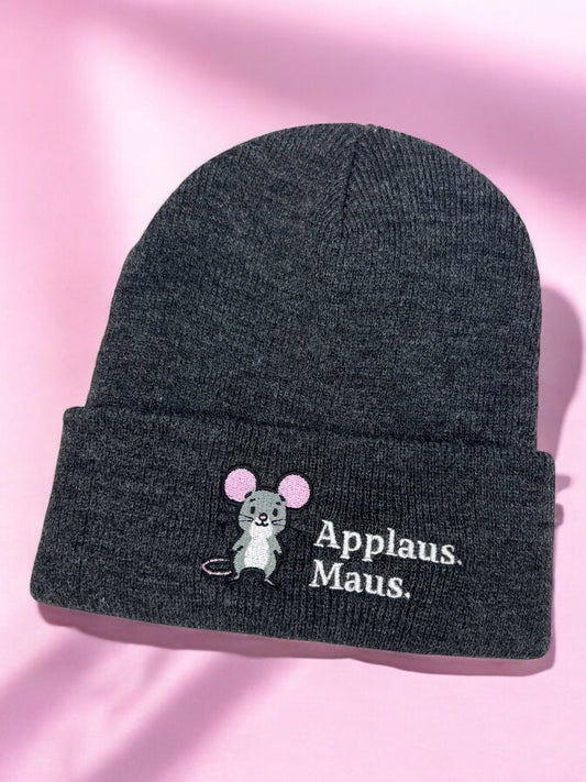 Beanie - Applaus. Maus. - mausgrau