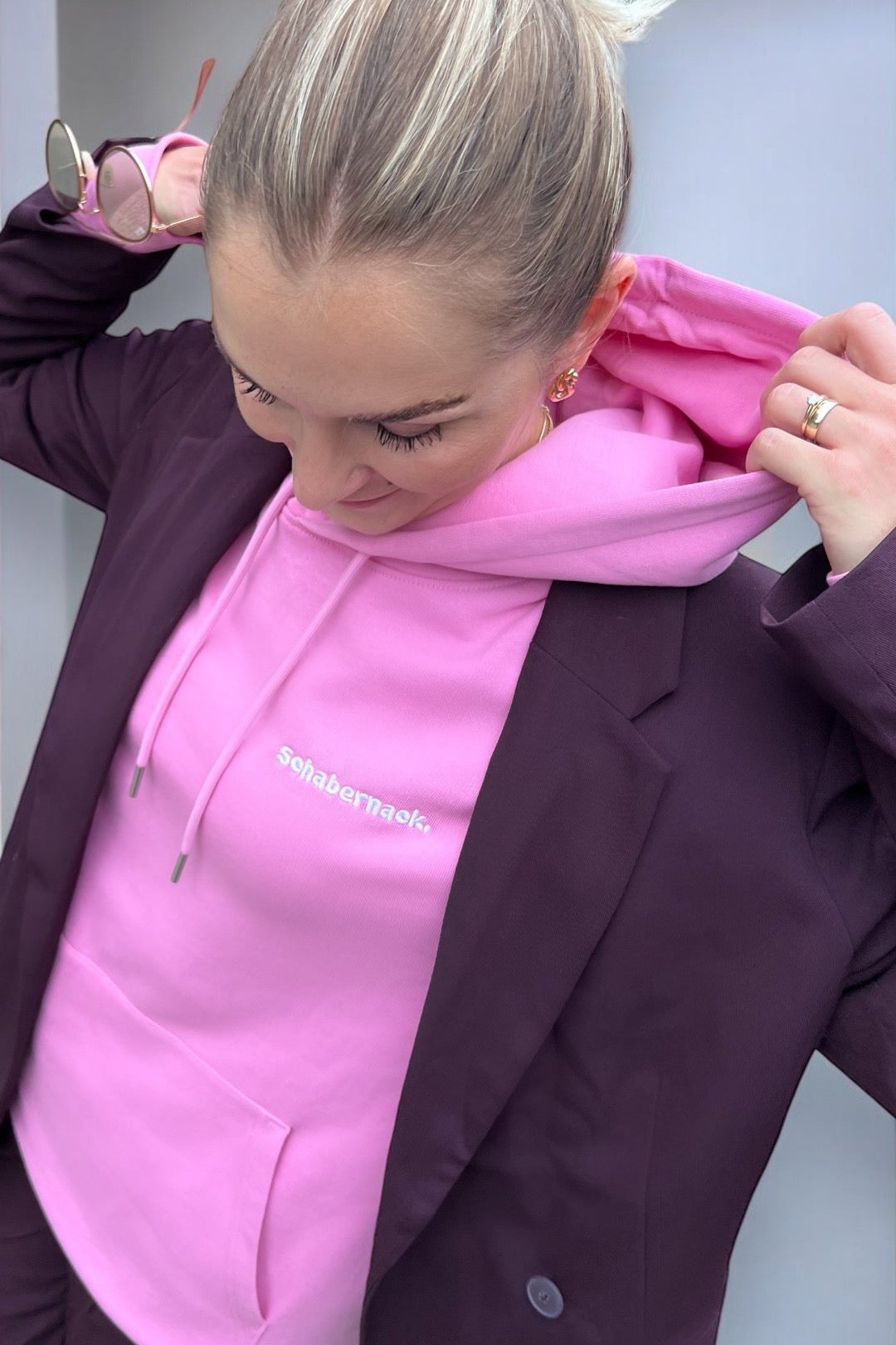 Hoodie - Schabernack - so richtig pink