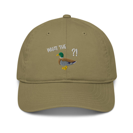 Basecap - WTF - What the duck?! - Ente im Schilf - khaki