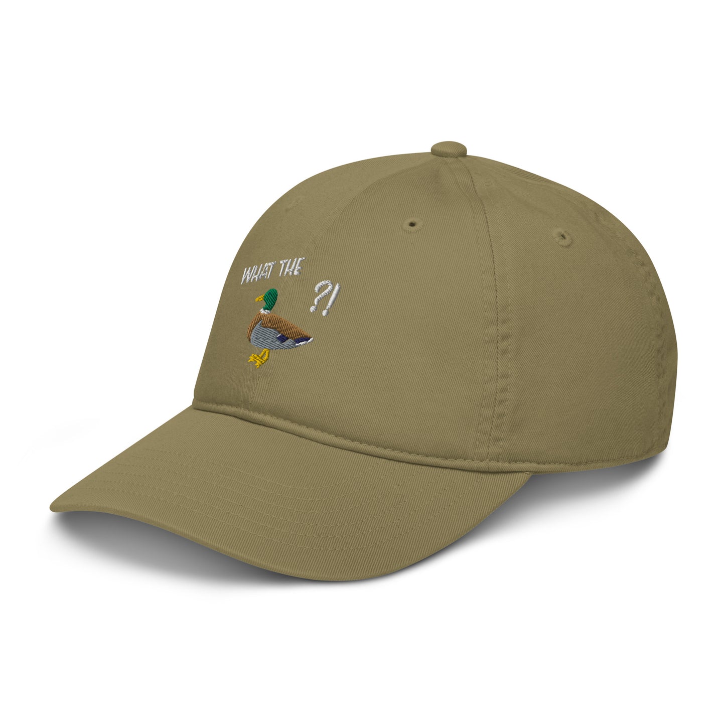 Basecap - WTF - What the duck?! - Ente im Schilf - khaki