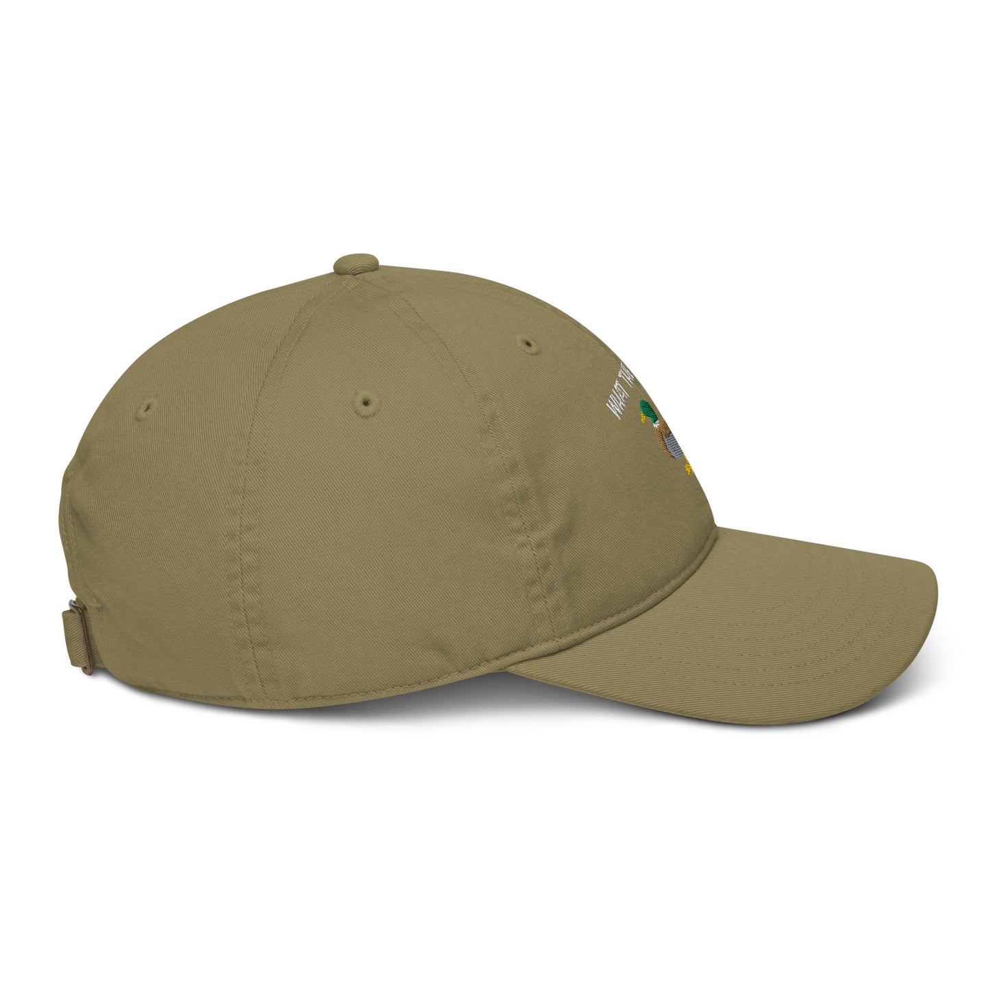 Basecap - WTF - What the duck?! - Ente im Schilf - khaki