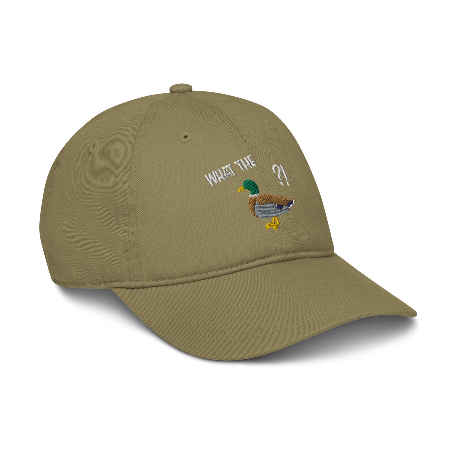 Basecap - WTF - What the duck?! - Ente im Schilf - khaki