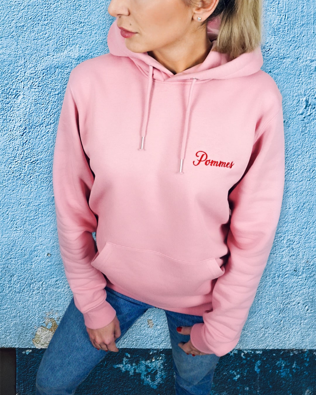 Hoodie - Pommes - rosige Zeiten